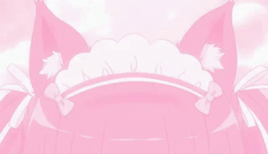 Kawaii Pink Maid Ears GIF