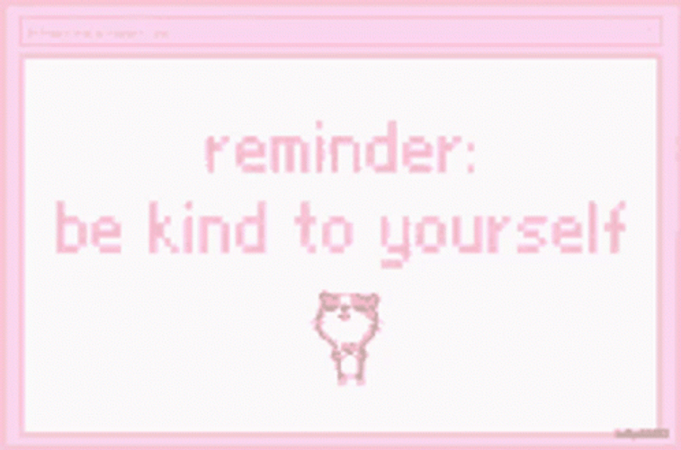 Kawaii Pink Reminder GIF
