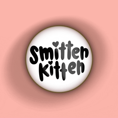 Kawaii Pink Smitten Kitten GIF