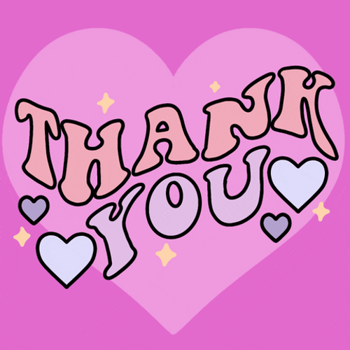 Kawaii Pink Thank You GIF