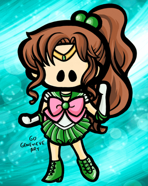 Kawaii Sailor Jupiter Winking GIF
