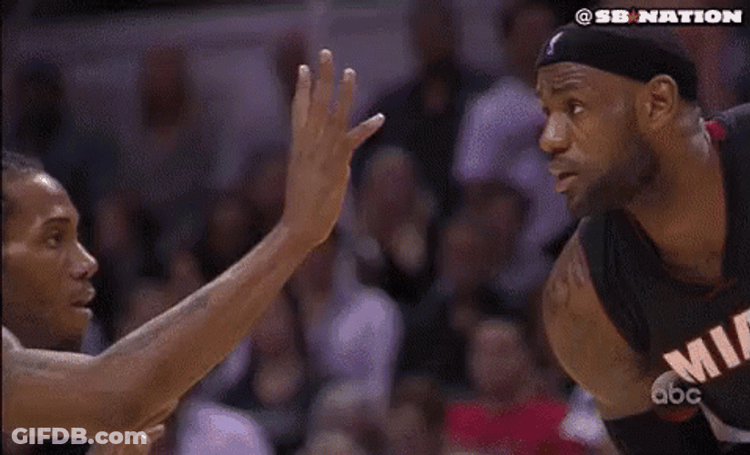 Kawhi Leonard And Lebron James GIF