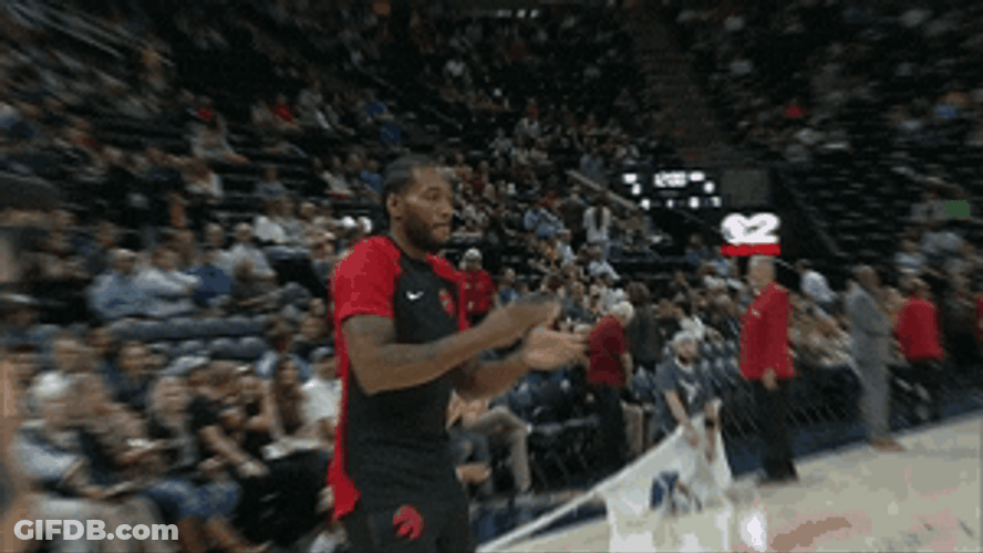 Kawhi Leonard Clapping It's Go Time GIF