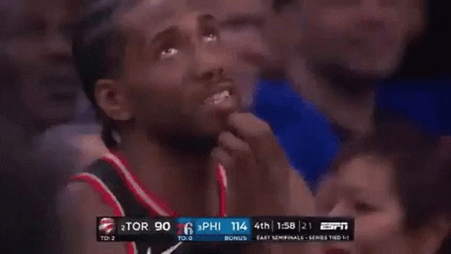 Kawhi Leonard Itchy Beard GIF