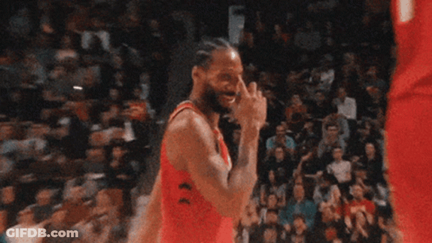Kawhi Leonard Laughing GIF