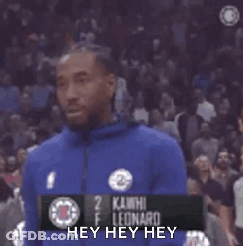 Kawhi Leonard Talking Using Microphone GIF
