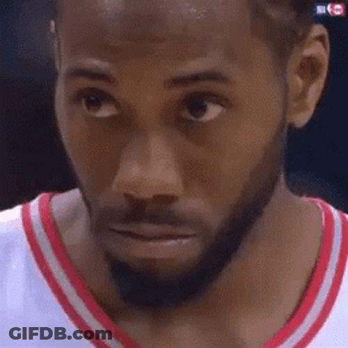 Kawhi Leonard Weird Stare GIF