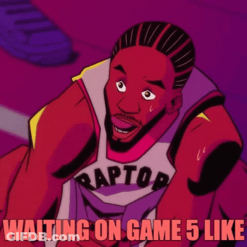 Kawhi Waiting For Game 5 Like GIF
