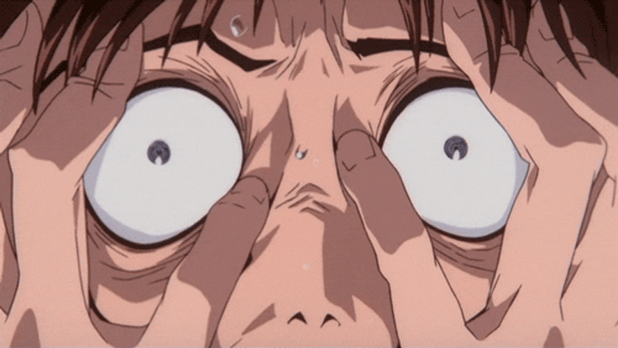 Kaworu Nagisa Anime Scared Reaction GIF