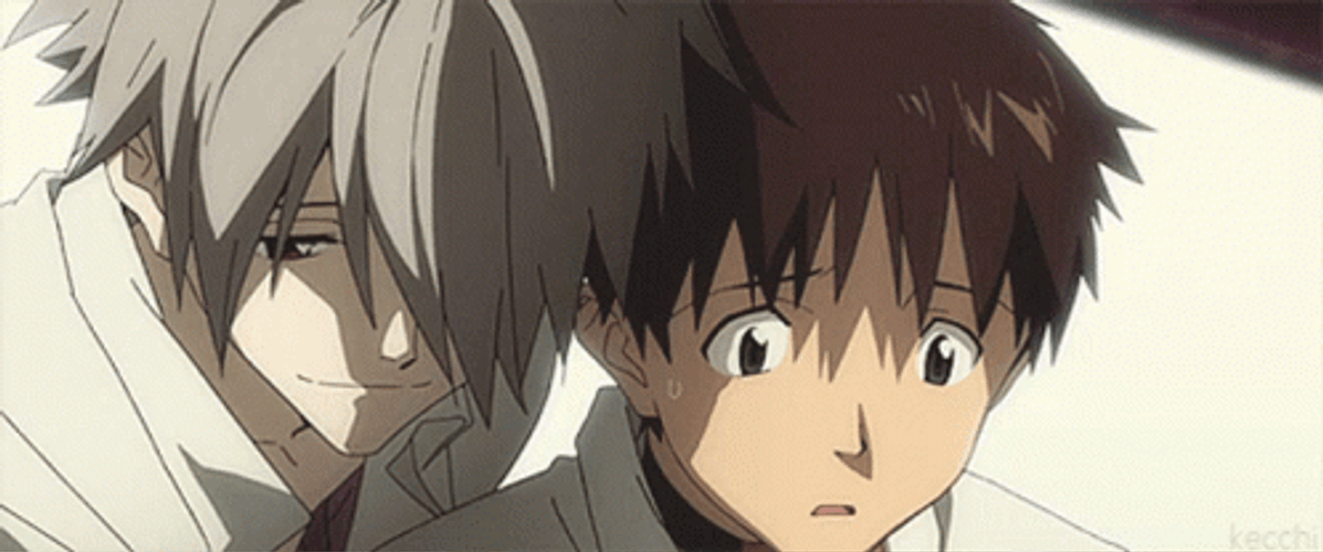 Kaworu Nagisa Back Hug GIF