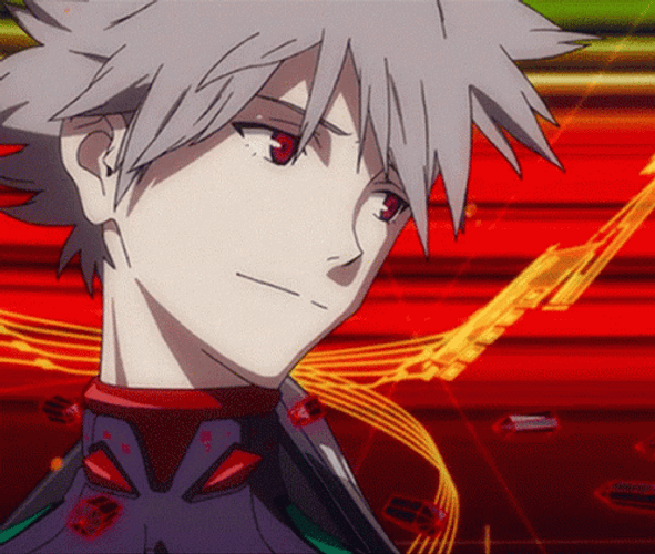 Kaworu Nagisa Flowing Hair GIF