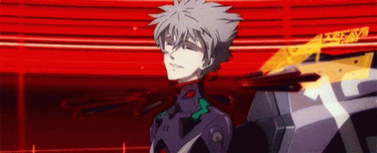 Kaworu Nagisa Power From His Neck GIF