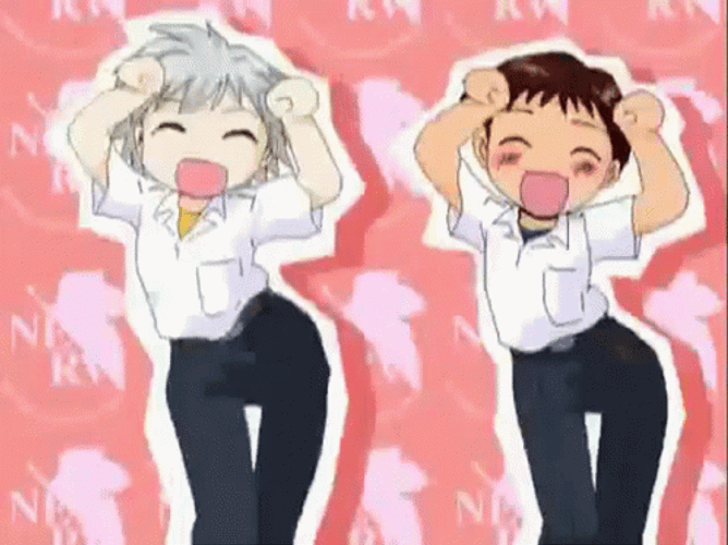 Kaworu Nagisa Shinji Dancing GIF