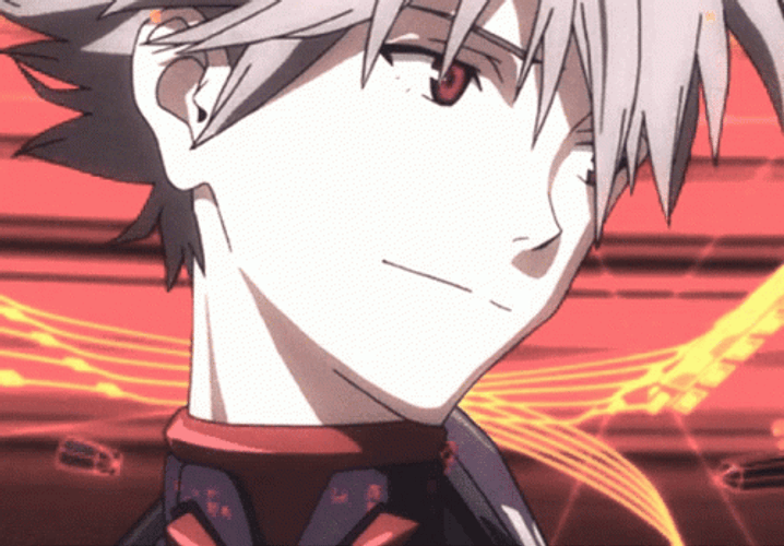 Kaworu Nagisa With Gems Around GIF