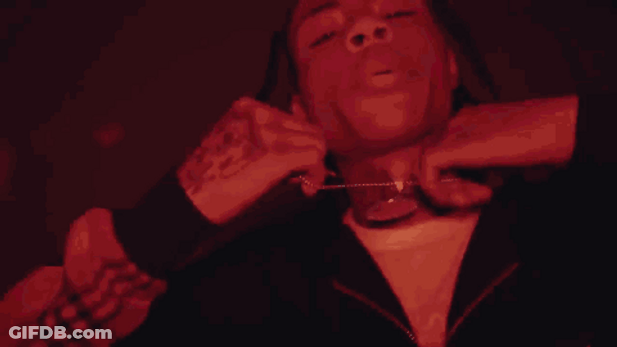 Kay Flock Flexing Necklace GIF