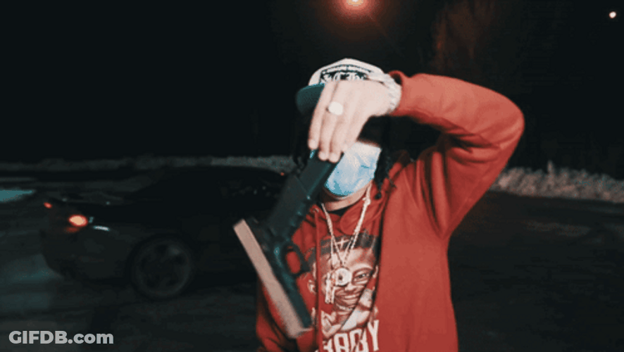 Kay Flock Gun Swing GIF
