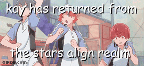 Kay Has Returned From The Stars Align Realm In A Cartoon GIF