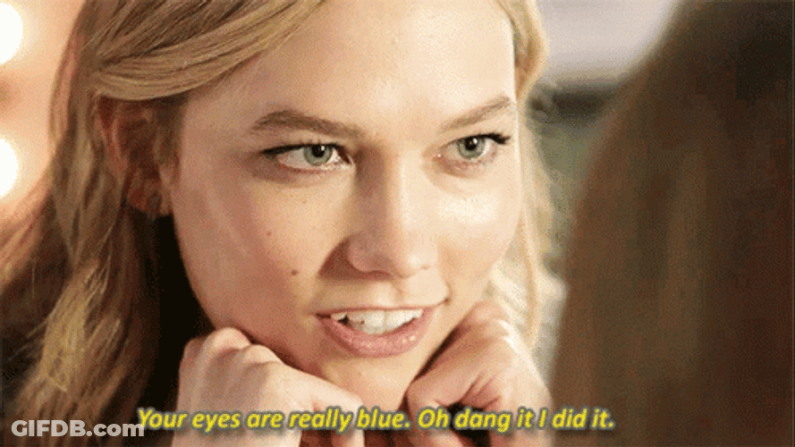 Kaylor Karlie Kloss Blinking Eyes GIF