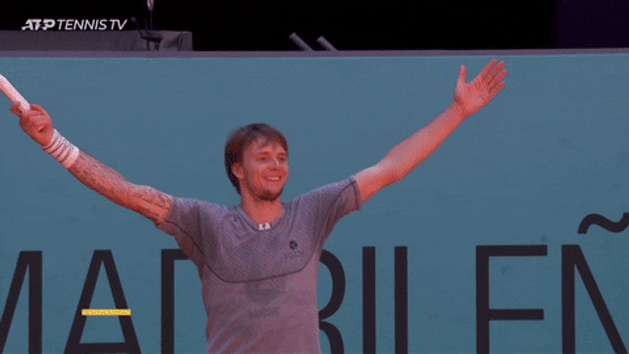 Kazakhstan Alexander Plays Tennis GIF