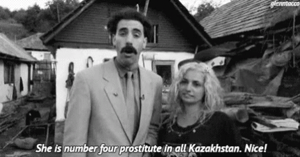 Kazakhstan Borat Sagdiyev With Woman GIF