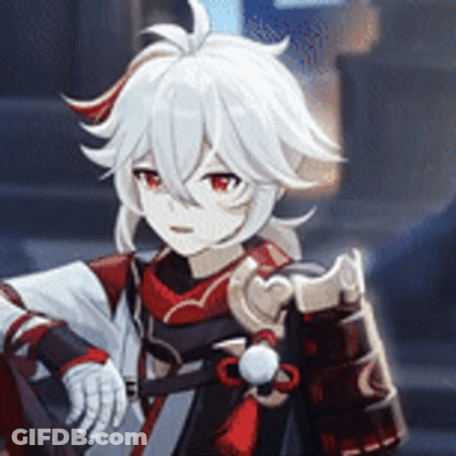 Kazuha Being Serious GIF