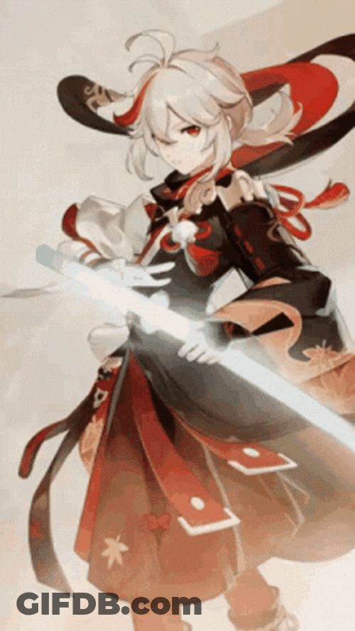 Kazuha Glowing Sword GIF