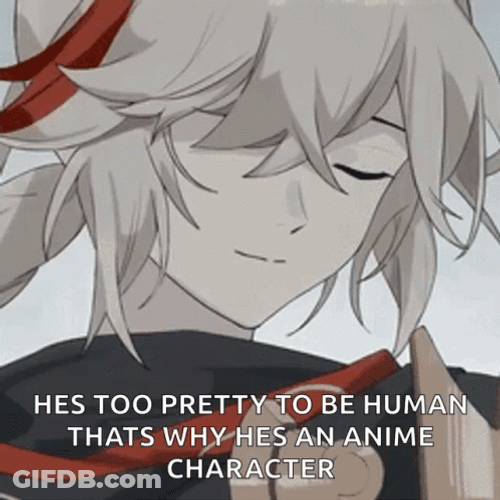 Kazuha Pretty Human GIF