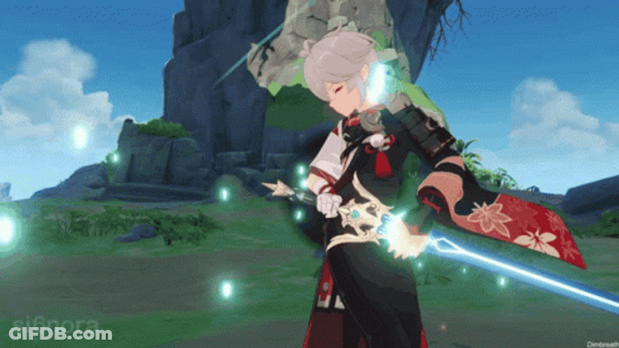 Kazuha Sword Power GIF