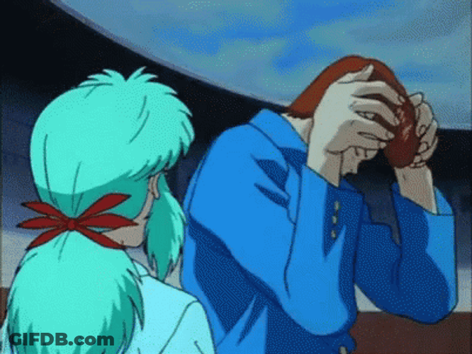 Kazuma Flirting Botan Yu Yu Hakusho GIF