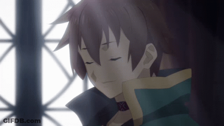 Kazuma Sad Anime Saying Sorry GIF