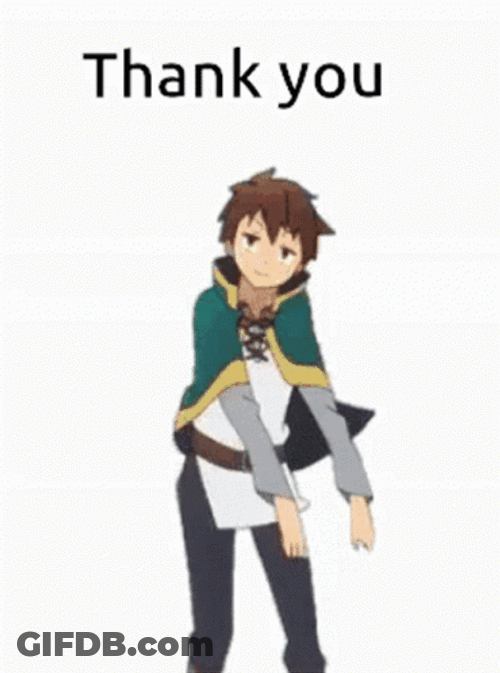 Kazumi Sato Dancing Anime Thank You GIF