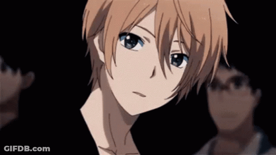 Kazuomi Oga Blushing Anime GIF