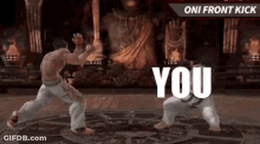 Kazuya Mishima Tekken Game Kick GIF