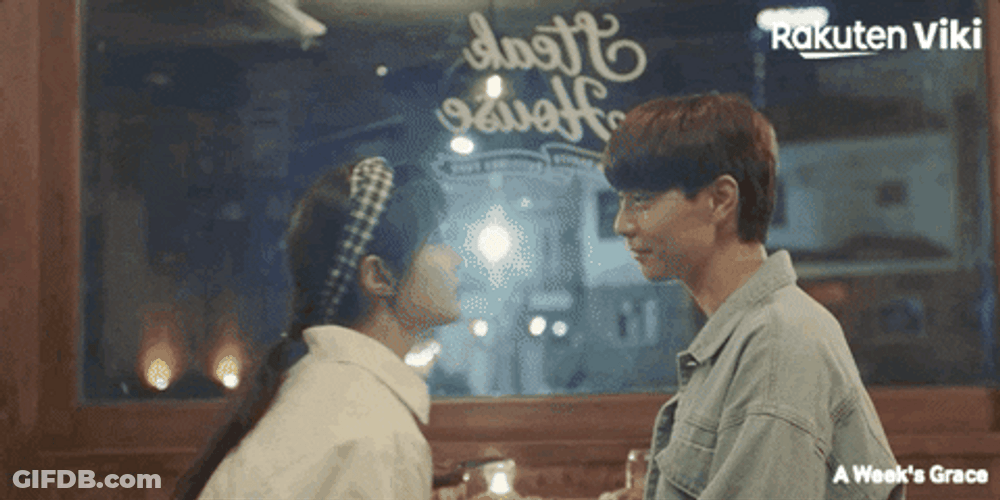 Kdrama A Week Grace Yuri Quick Kiss GIF