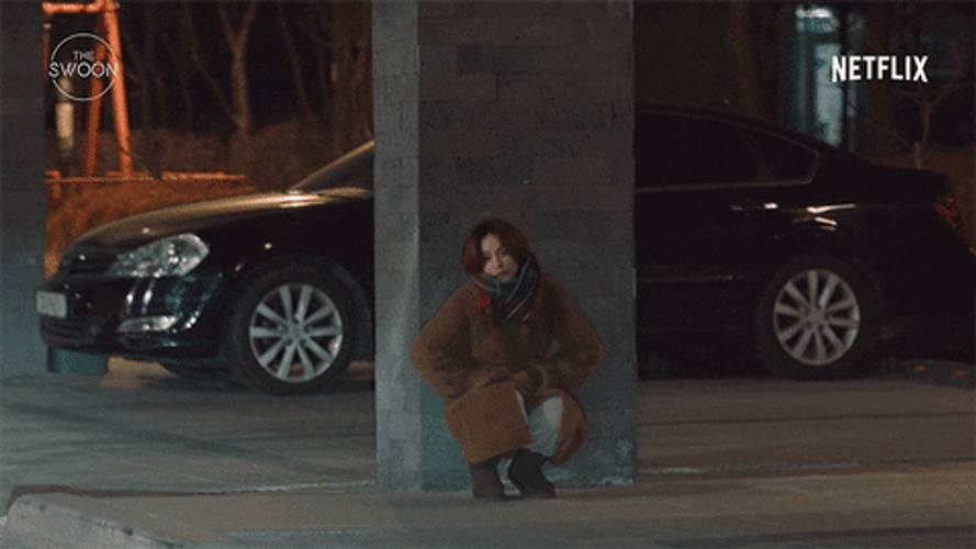 Kdrama Business Proposal Hari Waiting Outside GIF
