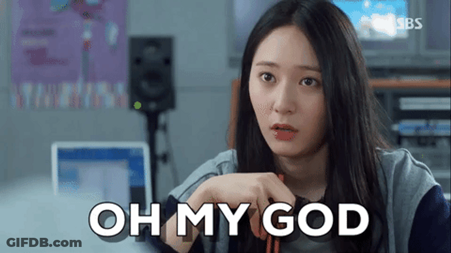 Kdrama Krystal Oh My God Reaction GIF