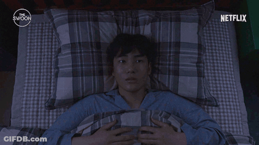KDrama Man Can't Sleep At Night From Overthinking GIF