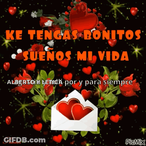 Ke Tengas Bonitos Suenos Mi Vida Greeting Card GIF