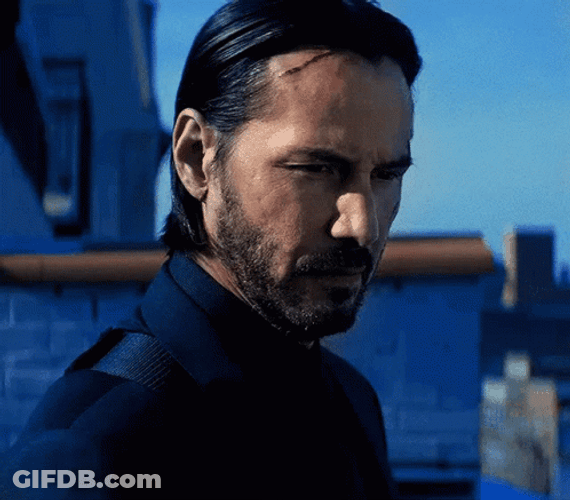 Keanu Reeves As John Wick GIF