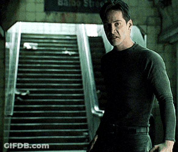 Keanu Reeves As Neo In The Matrix GIF