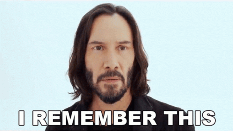 Keanu Reeves Remember This GIF