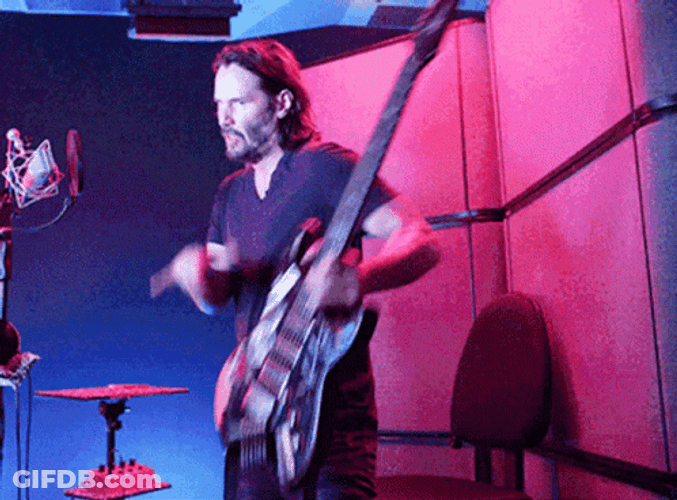 Keanu Reeves Rocking GIF