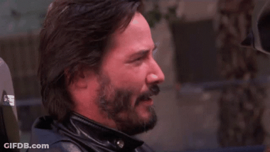 Keanu Reeves Winking GIF