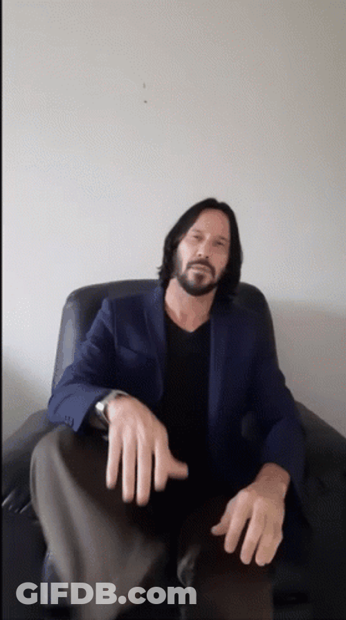Keanu Reeves With A Knife GIF