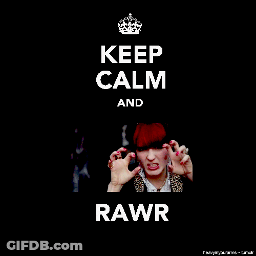 Keep Calm And Rawr Graphics Design GIF