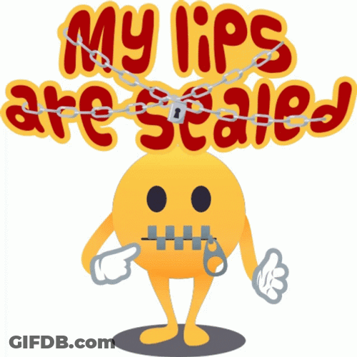 Keep It Secret Keep It Safe Lips Sealed GIF