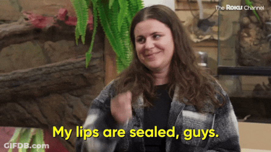 Keep It Secret Sealed Lips Keep It Safe GIF