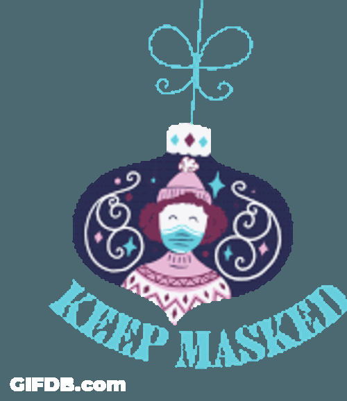 Keep Masked Ornament Sticker GIF