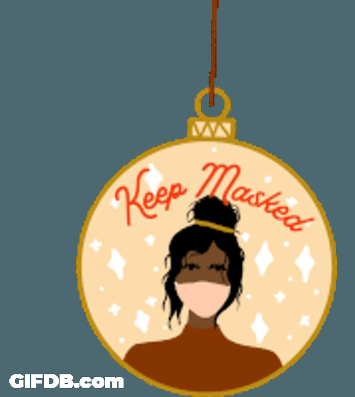 Keep Masked Ornament Sticker GIF