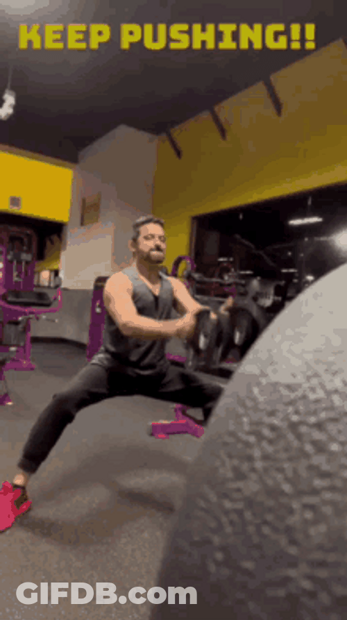 Keep Pushing Routine Workout GIF